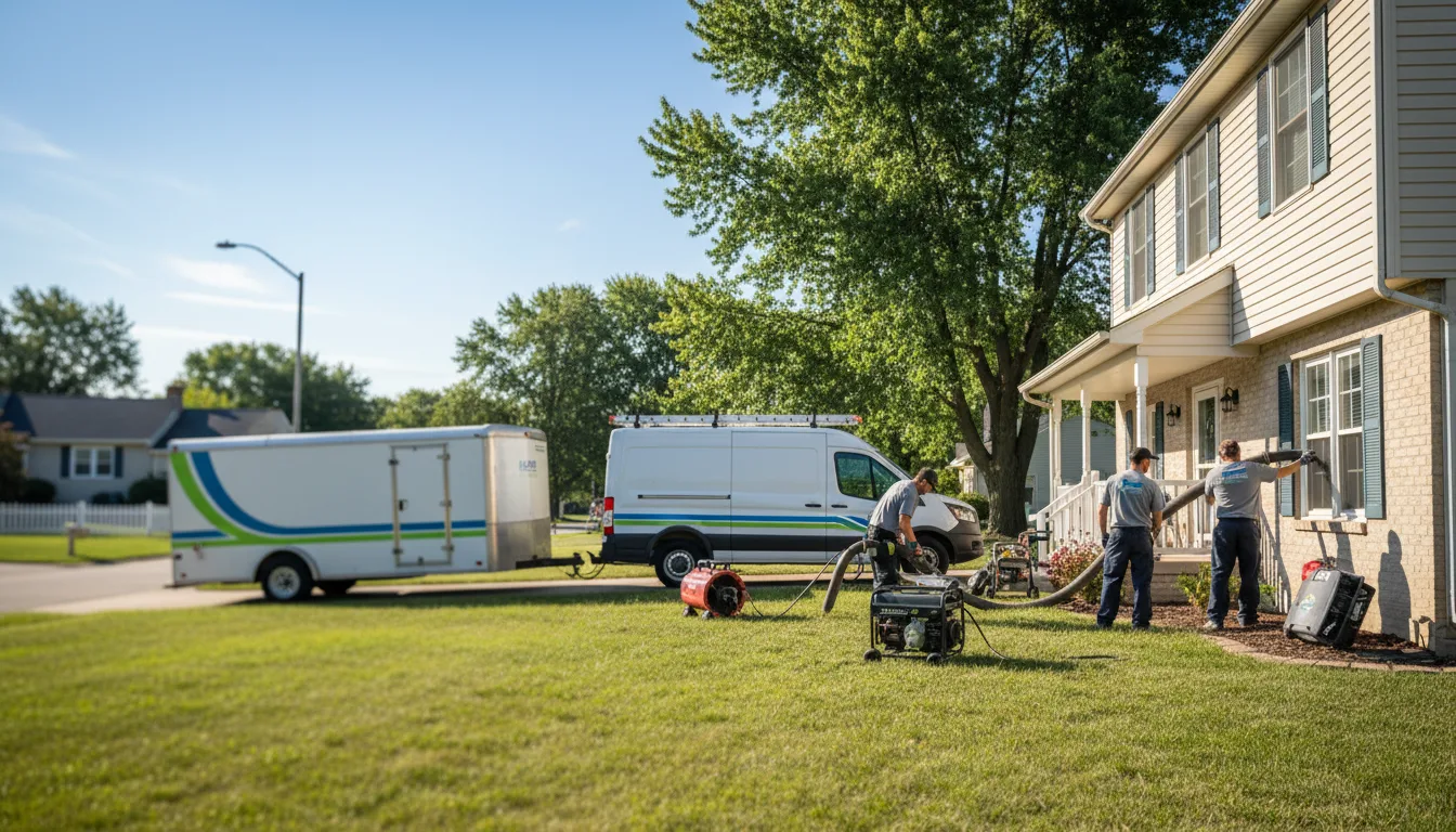 Flooded Basement Restoration And Cleanup With Repair in Broadlands, IL near me